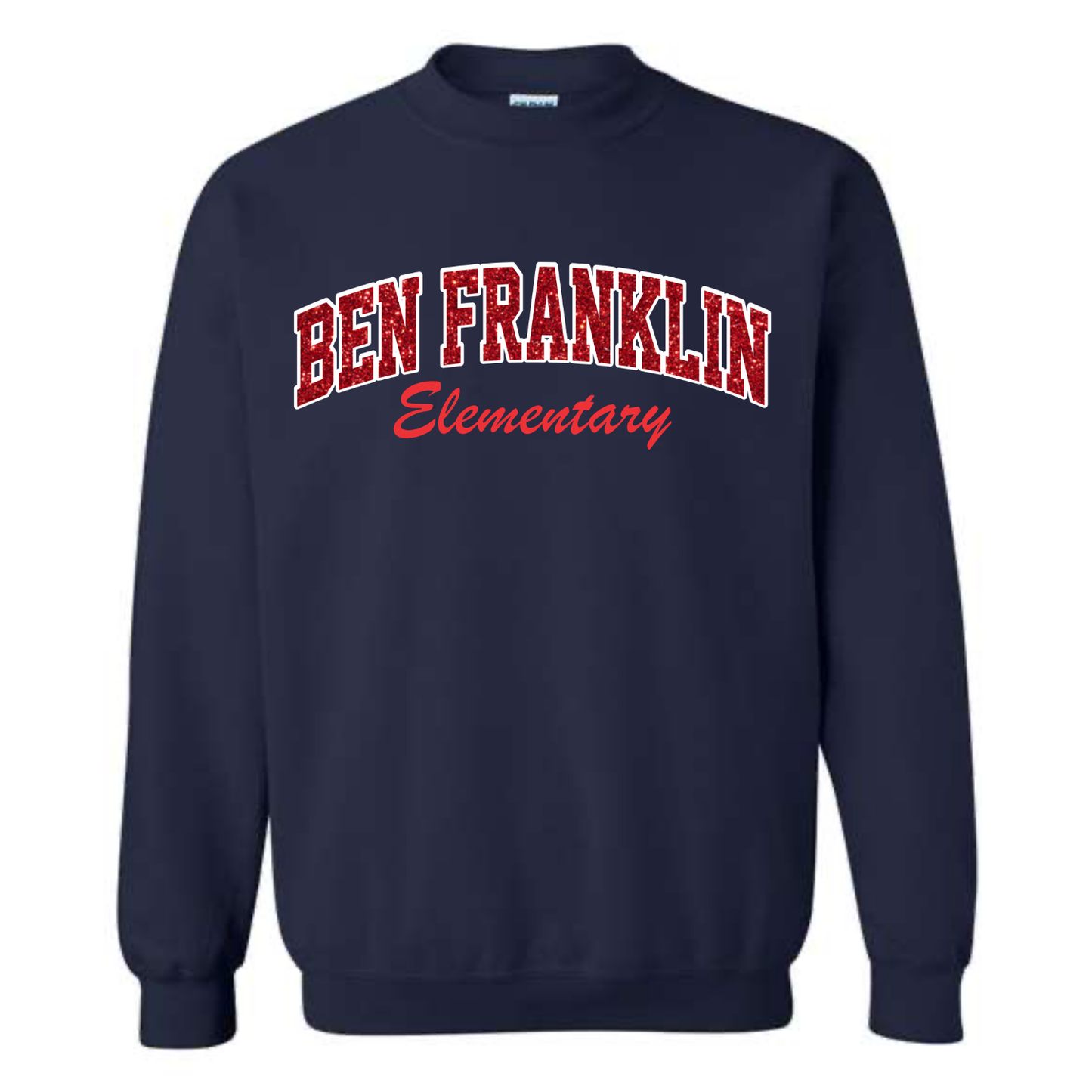 Ben Franklin Glitter Crew Sweatshirt
