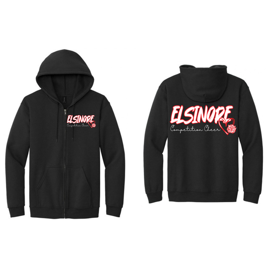 Elsinore Heart Zipper Hoodie