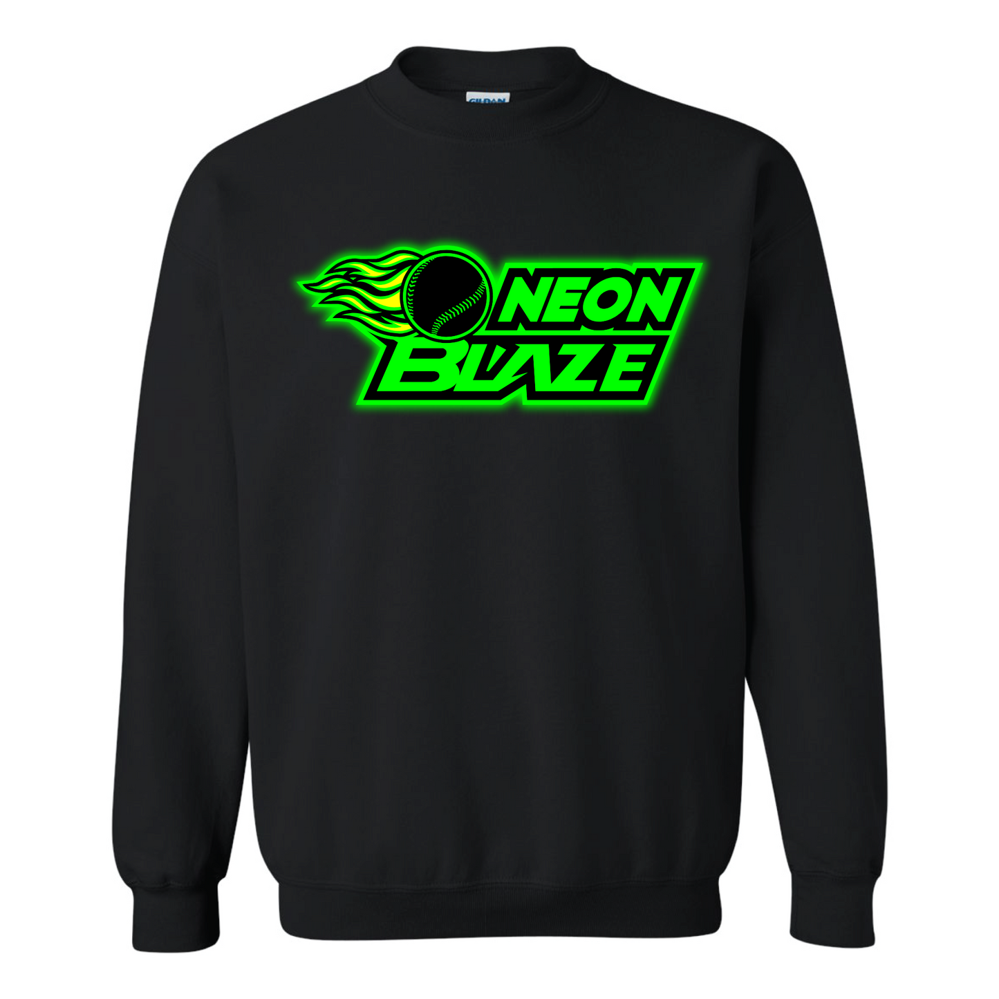 Neon Blaze Fleece Crew Sweatshirt