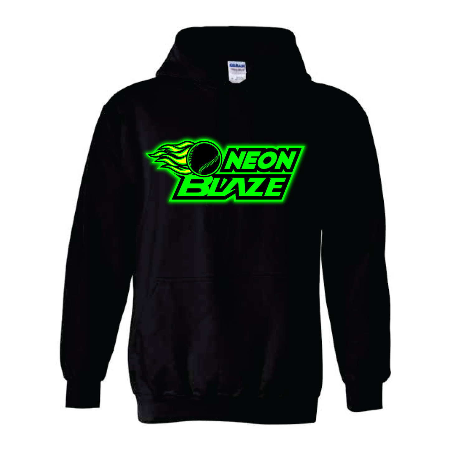 Neon Blaze Fleece Hoodie