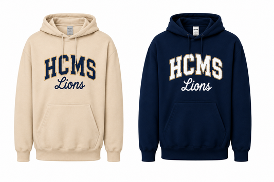 HCMS Lions Hoodie - Glitter Embroidery