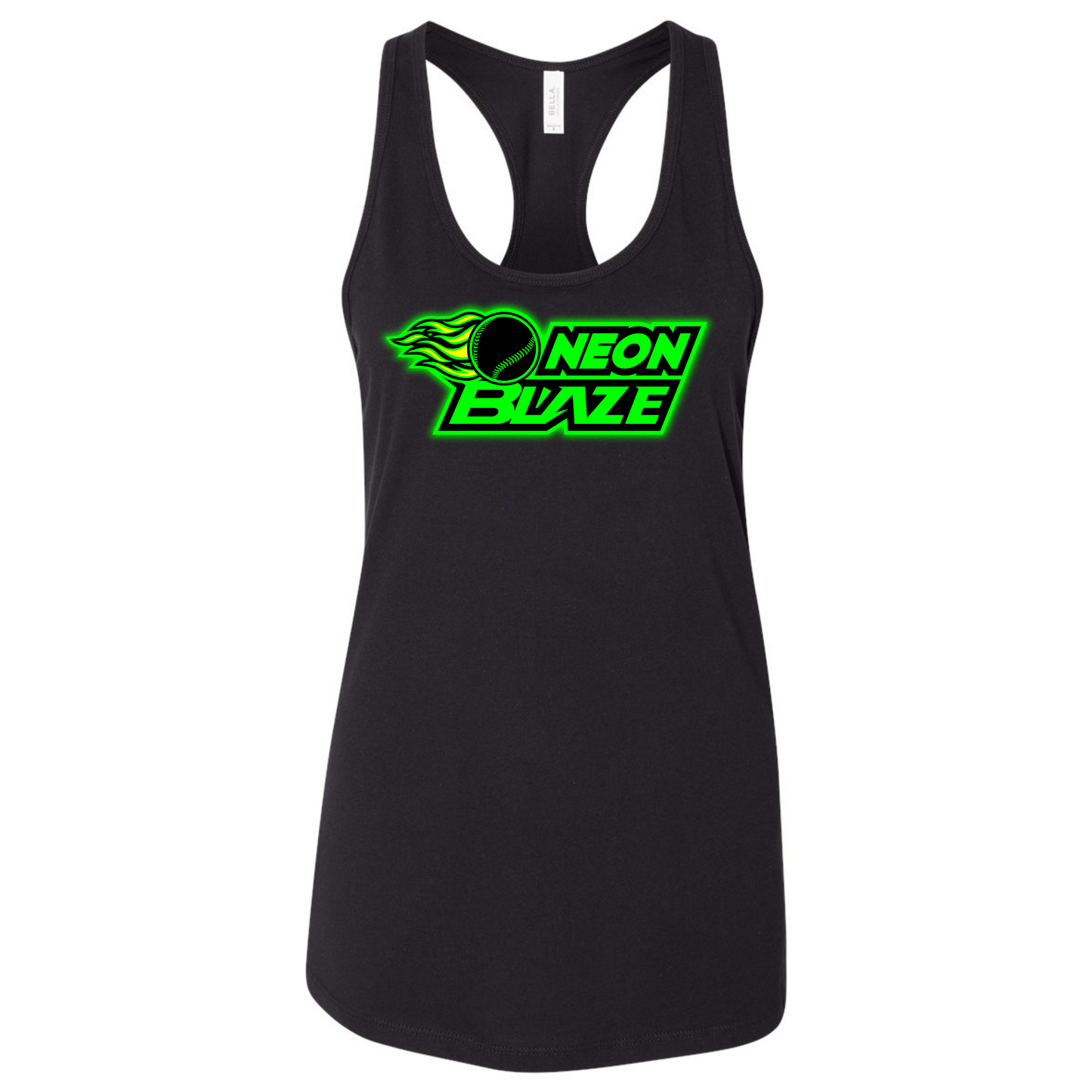 Neon Blaze Ladies Racerback Tank