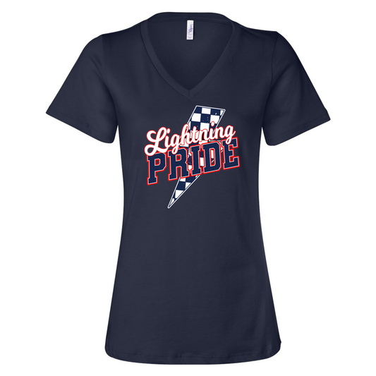 Lightning Pride Ladies V-Neck