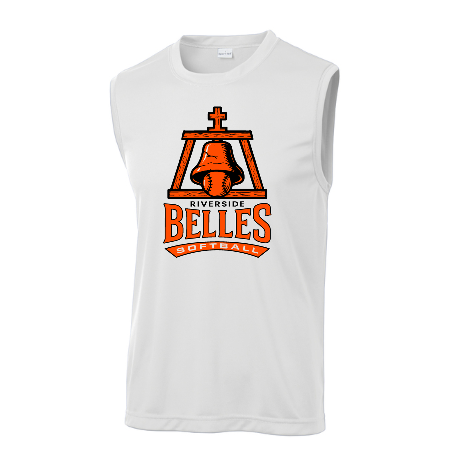 Riverside Belles Dri Fit Men's Sleeveless White